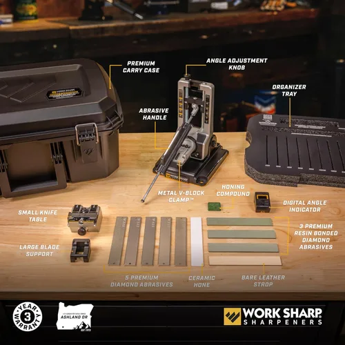 Miniatura 2 de Work Sharp Kit de afilador de cuchillos Elite con ajuste de precisión profesional, afila cada cuchillo que tengas