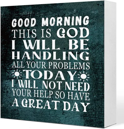 Miniatura 9 de Letrero de madera con texto en inglés «God Grant Me the Serenity to Accept The Things I Cannot Change», decoración de escritorio con versículo