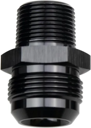 Miniatura 5 de Adaptador de tubo de manguera de combustible de aluminio recto 16AN acampanado a 3/4" NPT macho Unión de rosca negro
