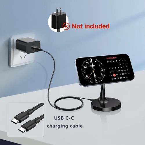 Miniatura 7 de Paquete de 2 Cargadores Inalámbricos Magnéticos para iPhone, Soporte de Cargador Rápido Mag-Safe de 15W para iPhone 17/17 Air/17 Pro/17 Pro Max