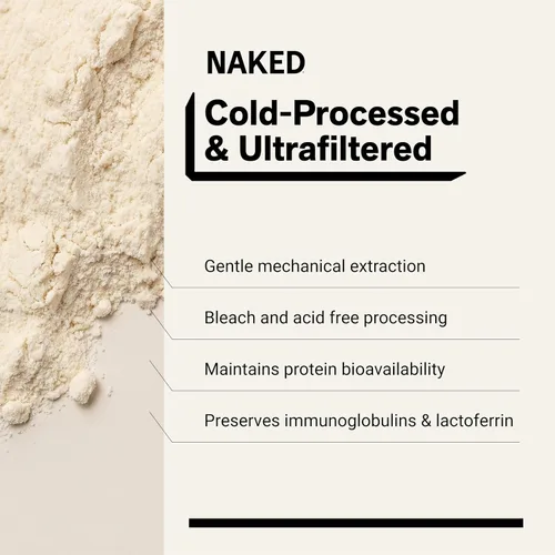 Miniatura 31 de NAKED Proteína de suero de vainilla 1 libra, solo 3 ingredientes, proteína de suero 100% natural de vacas alimentadas con pasto + vainilla + azúcar