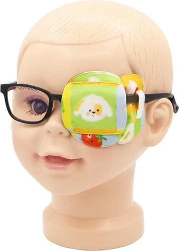 Miniatura 23 de Astropic Parche para ojos de algodón y seda 3D para niños, parche de ojos para niñas para gafas Parche médico para niños con ojo perezoso