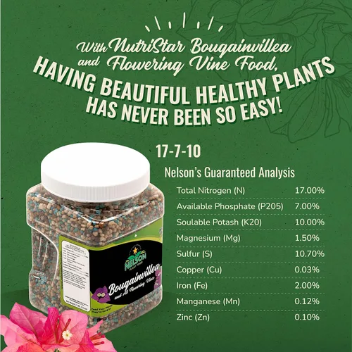 Miniatura 4 de Nelson Plant Food Para todas las vides florecientes, trompeta de buganvilla, glicina, madreselvas, fertilizante granular para interiores