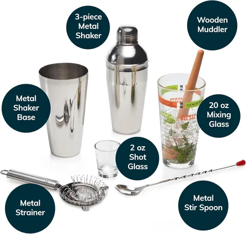 Miniatura 3 de Libbey Mixology Set de cóctel de 9 piezas Cóctel Set 9