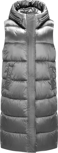 Miniatura 7 de Bellivera Chaqueta acolchada acolchada para mujer, ligera, con capucha, larga y plegable