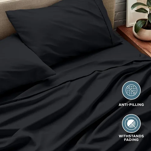 Miniatura 7 de Bare Home Juego de Sábanas Queen - Sábanas de Cama Queen de Microfibra Ultra-Suave de Lujo 1800 - Doble Cepillado - Bolsillos Profundos - Ajuste