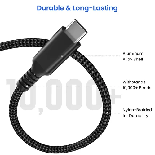 Miniatura 6 de Elebase Cable de carga para iPad Mini 7 de 3.3 pies con adaptador USB, 100 W USB C a tipo C, cable PD de carga rápida para iPad Pro 10th Air 4 5 7ª