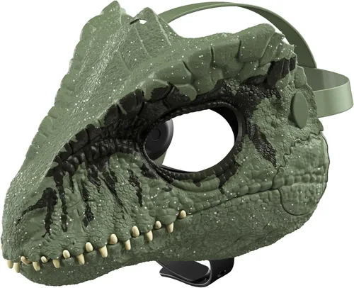 Miniatura 5 de Mattel Jurassic World Dominion - Máscara de dinosaurio, juguete de rol de dinosaurio Giganotosaurus y accesorio de disfraz con mandíbula de apertura