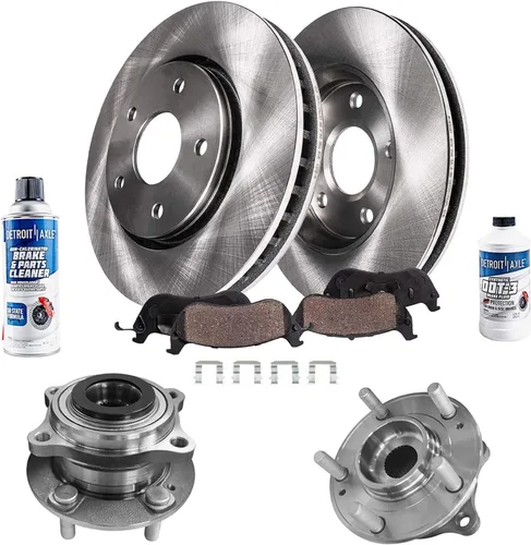 Miniatura 76 de Detroit Axle - Rotores de freno para Chrysler 200 2015 2016 2017, Rotores de freno de disco de reemplazo: 12.01" pulgadas delantero y 10.95