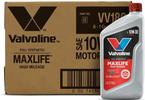 Miniatura 46 de Valvoline - Aceite de motor de mezcla sintética SAE 10W-40 de alto millaje, con MaxLife Technology, 5 cuartos de galón