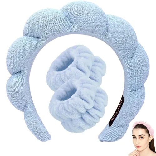 Miniatura 34 de Diademas de cuidado de la piel para el lavado facial, diademas de spa para lavar la cara, suaves diademas de cuidado de la piel y maquillaje