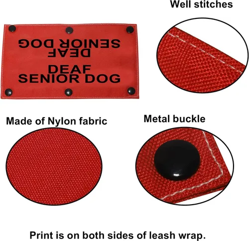 Miniatura 5 de Correa para perro con discapacidad auditiva para perros sordos mayores para perros con necesidades especiales (funda para perro sordo mayor)