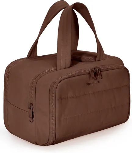 Miniatura 12 de BAGSMART Bolsa de Aseo de Viaje, Bolsa de Aseo Resistente para Mujeres, Bolsas de Aseo Ampliamente Abiertas y Esponjosas para Viajar, Organizador