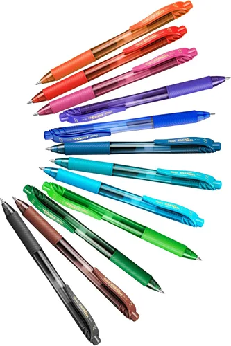 Miniatura 3 de Pentel BL107C EnerGel X - Bolígrafo retráctil de gel retráctil, tinta azul, tamaño mediano, docena (BL107-C)