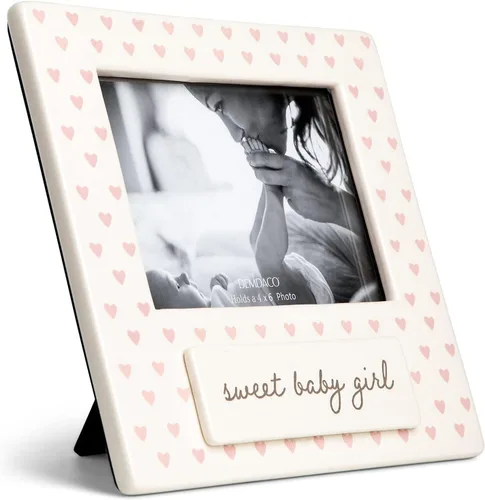 Miniatura 3 de DEMDACO Sweet Baby Frame - Colección Sweet Baby - Marco de fotos con colgador de estilo triángulo, azulejos de cerámica, decoración de exhibición