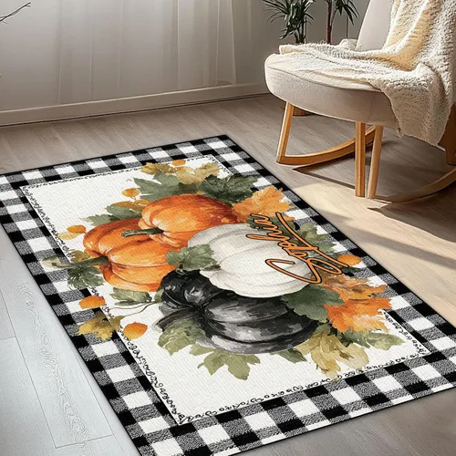 Miniatura 5 de Alfombra de otoño personalizada – Alfombra de interior y exterior para porche, entrada, sala de estar – Nombre personalizado pasillo pasillo – 3