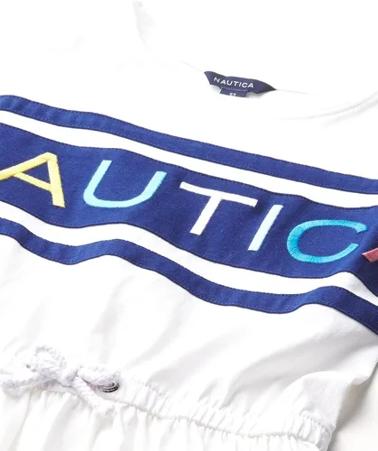 Miniatura 3 de Nautica Vestido de camiseta de manga corta para niña con cintura ceñida