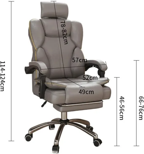 Miniatura 2 de Ergonomic Office Chair Home Comfort Gaming Chair High Back Sedentary Lift Armchair Bedroom Swivel Chair Sofa Seat Office Chair Desk Chair(Black)