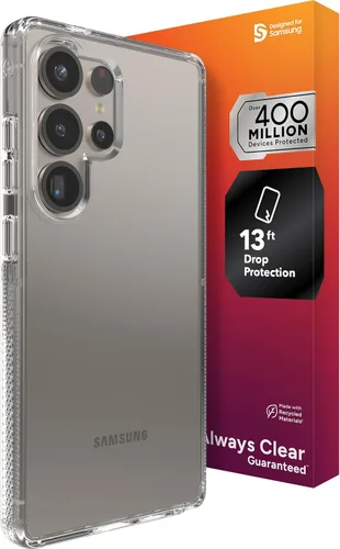 Miniatura 12 de ZAGG Crystal Palace - Funda para Samsung Galaxy S25 con función atril, transparente, protección contra caídas de 13 pies, antiamarilleo, reforzado