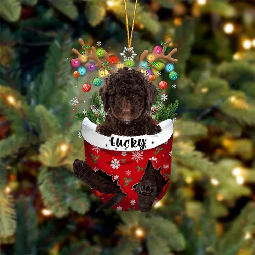 Miniatura 85 de Adorno de Navidad personalizado para perro Airedale Terrier en bolsillo de nieve, adorno para árbol de Navidad, idea de regalo para amantes