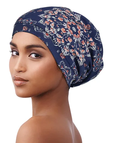 Miniatura 112 de Alnorm - Gorro con forro de satén y suave banda elástica para hombres y mujeres, talla única Se ajusta a la mayoría
