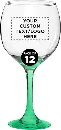 Miniatura 15 de Juego de copas de vino personalizadas para boda Premiere de 20.5 onzas, paquete a granel personalizado, cristalería de restaurante, perfectas