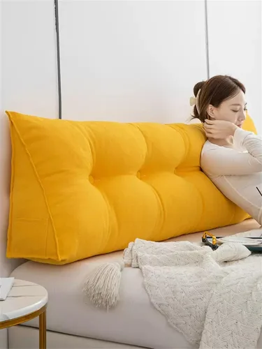 Miniatura 11 de Almohada triangular para cabecero de cama, almohada de lectura de cuña, cojín de sofá cama, respaldo grande, almohadas de apoyo para dormitorio