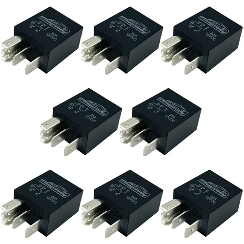 Miniatura 5 de Relé de arranque multiusos Spst de 12vdc 30amp de 4 pines, relés de reemplazo automotriz