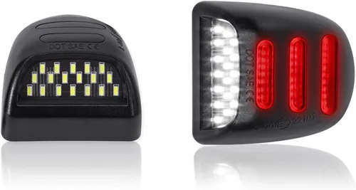 Conjunto de lámpara LED para placa de matrícula compatible con Chevy Silverado 1500 2500 3500 Suburban Tahoe GMC Sierra Yukon XL Cadillac Escalade