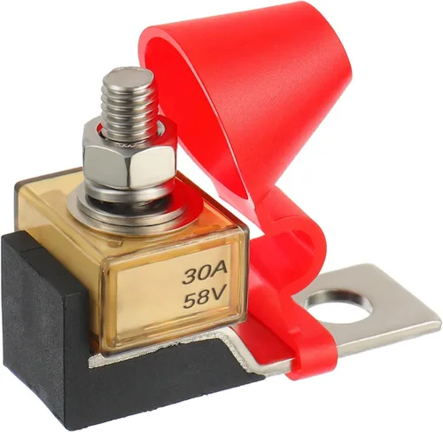 Bloque de Fusibles de Terminal SIGANDG MRBF 30 AMP Calificado para Uso Marino Fusible de Batería 58V DC Máx IP66 Portafusible Impermeable 30A