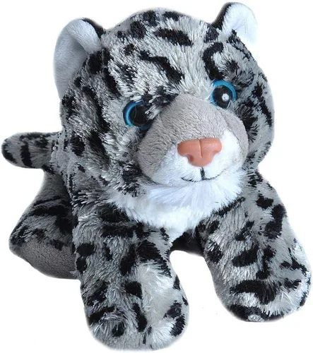 Wild Republic - Peluche de leopardo de nieve, regalos para niños, colección Hug'Ems, 7 pulgadas