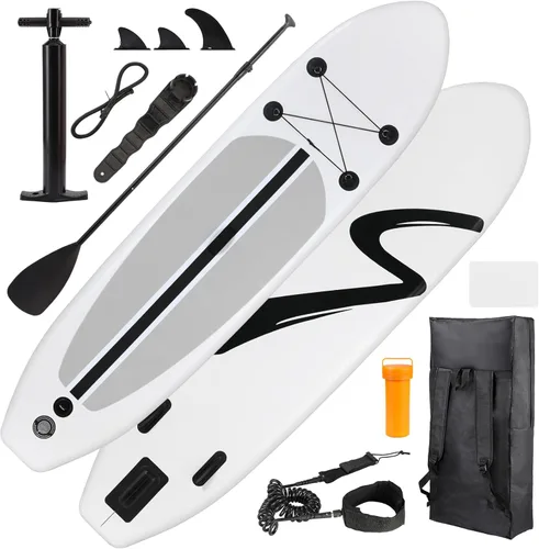 Miniatura 11 de TLSUNNY 10FT Inflatable Stand Up Paddle Board, 3 Fins Paddleboard with Full SUP Accessories for All Skill Levels, Portable Two-Way Hand Pump and