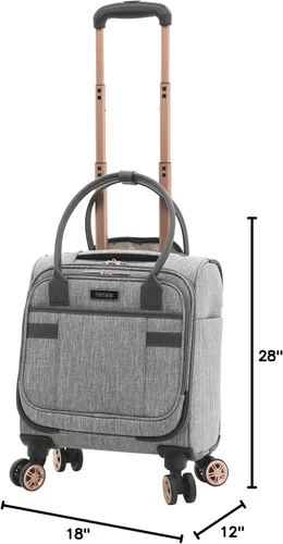 Miniatura 10 de kensie Hudson Softside - Juego de equipaje giratorio de 3 piezas, Gris brezo, Hudson Softside - Juego de equipaje giratorio de 3 piezas