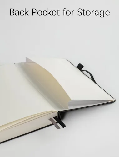 Miniatura 4 de Cuaderno grueso de rayas universitarias con 366 páginas numeradas, diarios A5 para escribir con papel rayado de 100GSM, cuadernos de cuero de tapa