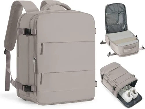 Miniatura 59 de coofay Mochila de viaje, para laptop, unisex, aprobada para aviones, bolsa de mano, equipaje, para artículos personales, para debajo del asiento