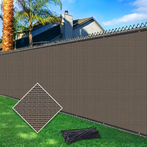 Malla de privacidad para vallas, resistente, 170 g/m², tela a prueba de viento y polvo, para patios al aire libre, balcón y área alrededor de la