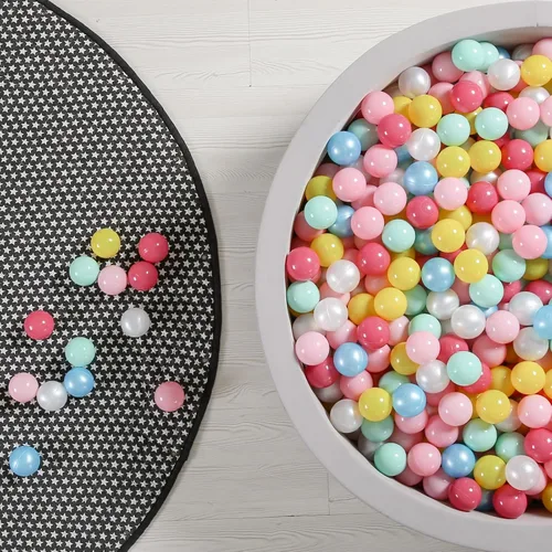 Miniatura 6 de GOGOSO Pelotas para niños pequeños, bolas de plástico para corralito de pelota, piscina, juego de bebé, pastel, sin BPA, no tóxico, juego pastel, a M