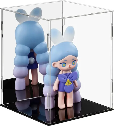 Miniatura 7 de Vitrina acrílica, versátil escaparate coleccionable para figuras de acción y juguetes, 1 paquete (negro, 7.8 x 5.9 x 7.8 pulgadas)