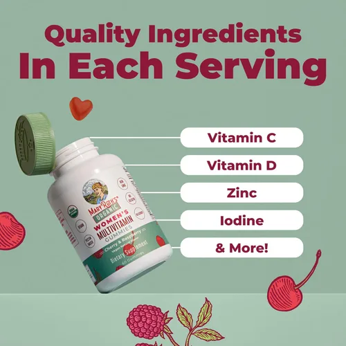 Miniatura 6 de MaryRuth Organics Multivitamínico para mujeres 14 Gomitas multivitamínicas para mujeres para apoyo inmunológico Salud de la piel Sin azúcar