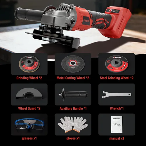Miniatura 4 de Amoladora angular inalámbrica para batería Milwaukee M18 de 18 V, sin escobillas, amoladora inalámbrica de 4 1/2 pulgadas, velocidad variable