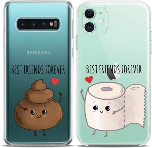 Miniatura 2 de Fundas a juego para parejas compatibles con iPhone 16 15 14 13 12 11 Pro Max Mini Xs X 6s 8 Plus 7+ Xr 10 SE 5 papel transparente cubierta delgada