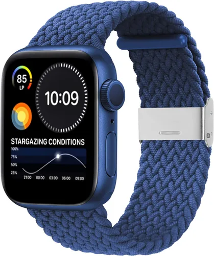 Miniatura 20 de Bandiction - Correas compatibles con Apple Watch de 44mm 40mm 38mm 42mm 41mm 45mm 46mm 49mm, bandas iWatch para mujeres y hombres, correa elástica