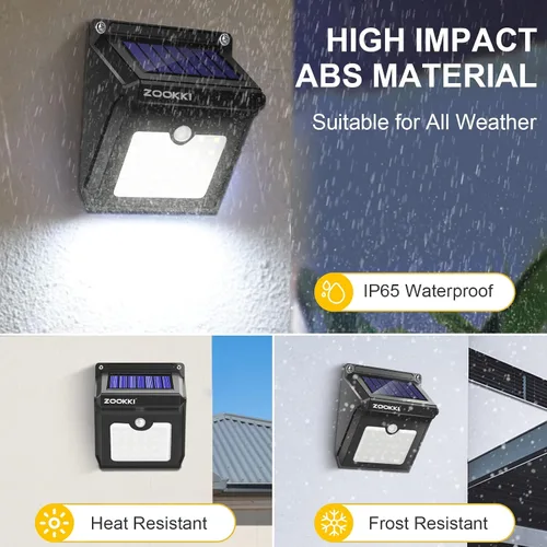 Miniatura 5 de Upgraded 28 LEDs Wireless Sensor de movimiento solar luz recargable impermeable luces de seguridad Potente Para al aire última intervensión Patio