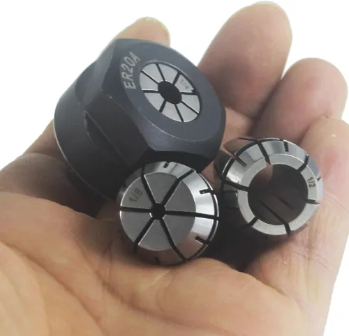Miniatura 7 de ER20 - Juego de tuercas de resorte ER20 1/8 pulgadas + 1/4 pulgadas + 1/2 pulgadas y tuerca de sujeción para máquina de grabado CNC/herramienta