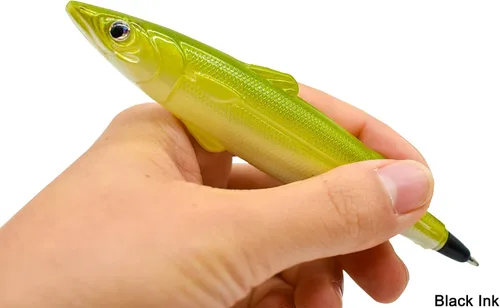 Miniatura 6 de Maydahui 6 bolígrafos creativos de peces, tinta negra para escuela, oficina, hogar