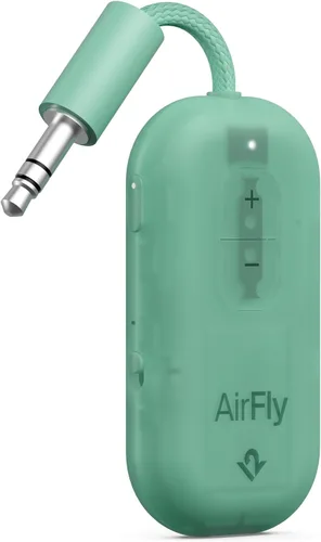 Miniatura 14 de Twelve South AirFly Pro - Transmisor/receptor de audio inalámbrico Bluetooth para hasta 2 AirPods/auriculares inalámbricos; uso con cualquier Negro