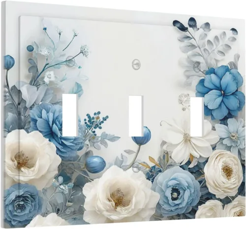 Miniatura 98 de Rainbow in the Clouds - Placas de Pared de Doble Interruptor de 2 Posiciones, Panel de Arte Rosa, Cubierta de Interruptor de Luz, Placa Frontal Arco