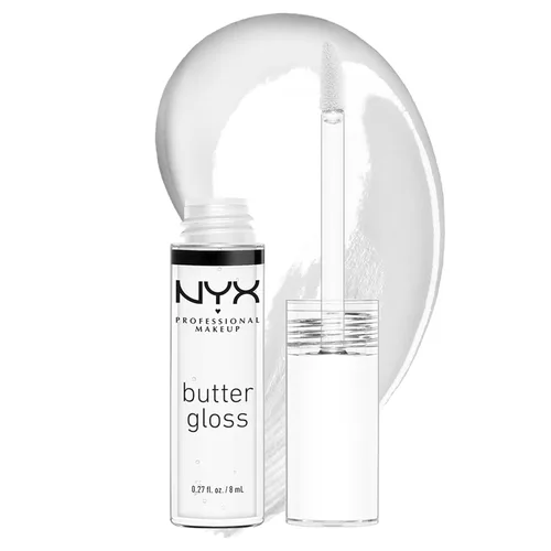 Miniatura 24 de NYX MAQUILLAJE PROFESIONAL Brillo de mantequilla, brillo de labios no pegajoso - crema brulée (natural)