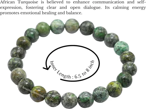 Miniatura 468 de Amazing Gemstone Pulsera de cristal para mujeres y hombres, pulsera de cristal curativo de protección, pulsera elástica con cuentas de piedras