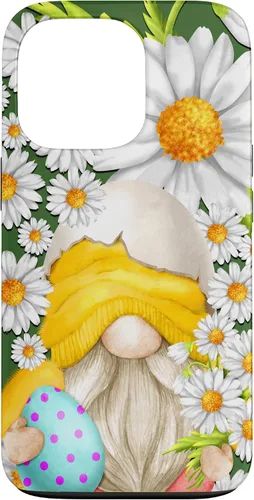 Miniatura 10 de iPhone 16 Easter Chick Gnome Graphic For Women Floral Daisy Flower Case